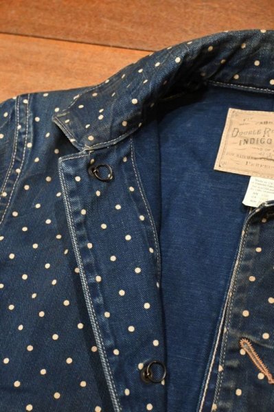 画像7: USED RRL RALPHLAUREN RRL ALLEN WORK JACKET ダブルアールエル ラルフローレン ドット インディゴ レイルロードジャケット【XS】美中古  (7)