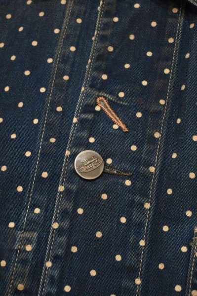画像5: USED RRL RALPHLAUREN RRL ALLEN WORK JACKET ダブルアールエル ラルフローレン ドット インディゴ レイルロードジャケット【XS】美中古  (5)