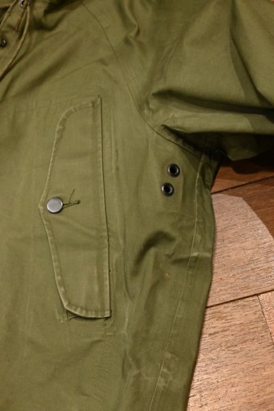 画像5: 60s Near Deadstock US NAVY WET WEATHER RAIN PARKA SMOCK (SMALL) デッドストック デッキパーカー (5)