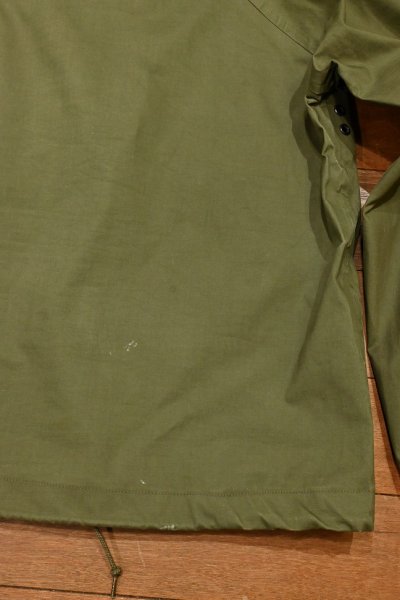 画像10: 60s Near Deadstock US NAVY WET WEATHER RAIN PARKA SMOCK (SMALL) デッドストック デッキパーカー (10)