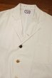 画像2: 50s コットン テーラードワークジャケット Fashion Seal Uniforms ホワイト チェンジボタン (Size:38) 50年代ビンテージ (2)