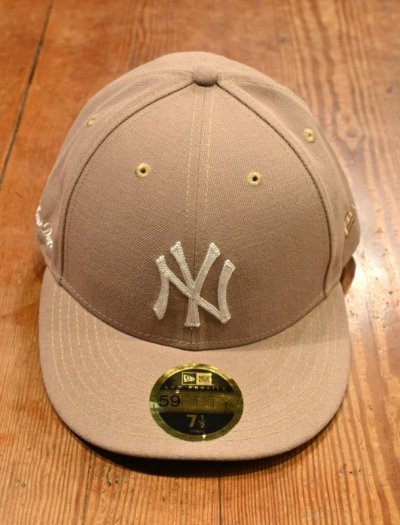 画像1: 未着用品 AIME LEON DORE×NEW ERA×MLB エメレオンドレ×ニューエラ ベースボールキャップ NY (Beige/7 1/2)