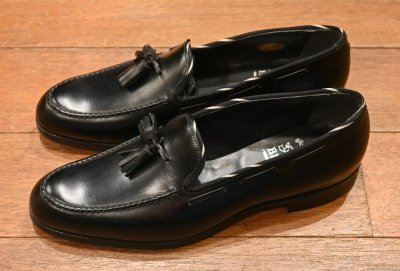 画像2: 未着用品 BAKER BLACK(バーカーブラック)タッセルローファー イングランド製(BLACK:UK5 1/2/US6 1/2)シューバック付き