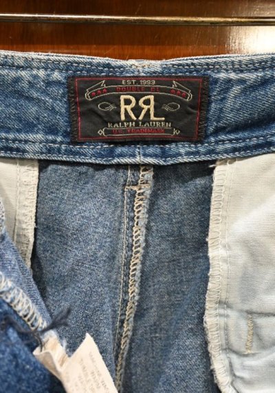 画像2: 90s RRL RALPHLAUREN ダブルアールエル デニム カーゴパンツ 三ツ星タグ アメリカ製(表記W29 実寸W31)ビンテージ 中古 