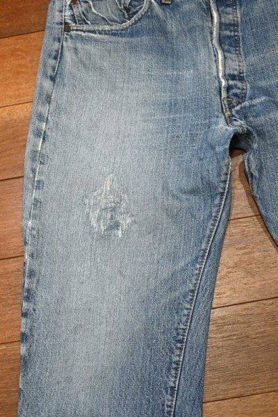 画像3: 70s VTG/USED Levi’s リーバイス501 66前期  73年製(実寸:W34 L29) リペア ビンテージデニム 中古