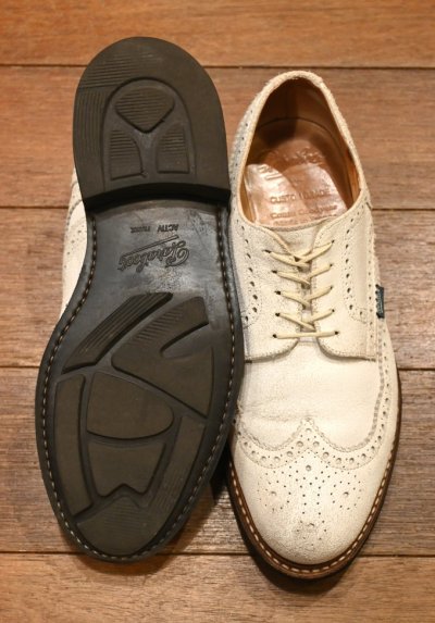 画像3: PARABOOT ROYAL パラブーツ ホワイトスウェード ウイングチップ 箱あり 別注モデル(WHITE/7.5)中古