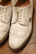 画像2: PARABOOT ROYAL パラブーツ ホワイトスウェード ウイングチップ 箱あり 別注モデル(WHITE/7.5)中古 (2)