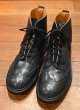 画像1: TRICKER’S BLOGUE BOOTS トリッカーズ カントリーブーツ イングランド製 箱あり (NAVY/UK9)中古 (1)