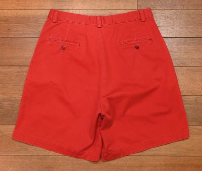 画像3: 90s RRL RALPHLAUREN ダブルアールエル ラルフローレン コットンチノ ショーツ ショートパンツト アメリカ製【RED/32】ビンテージ中古 