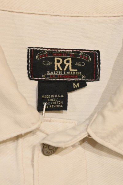 画像2: 90s RRL RALPHLAUREN ダブルアールエル ラルフローレン コットンツイル ジャケット アメリカ製【Natural/M】ビンテージ中古 