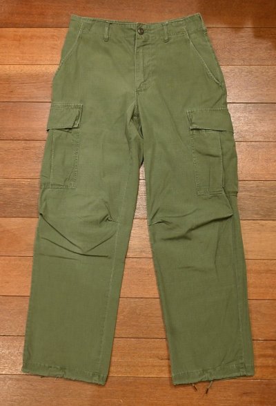 画像1: ’68 VTG/USED US ARMY JUNGLE FATIGUE PANTS ファティーグパンツ カーゴパンツ(SMALL-REGULAR) リップストップ