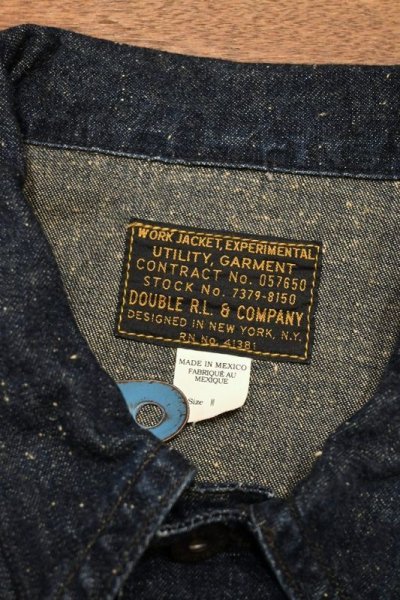 画像2: RRL RALPHLAUREN INDIGO DENIM WORK JACKET ダブルアールエル ラルフローレン インディゴデニム ワークジャケット(M)中古 