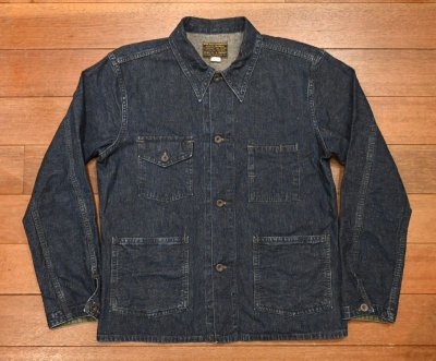 画像1: RRL RALPHLAUREN INDIGO DENIM WORK JACKET ダブルアールエル ラルフローレン インディゴデニム ワークジャケット(M)中古 