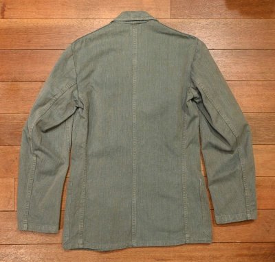 画像3: 60s SWEDISH MILITARY PRISONER JACKET スウェーデン軍 コットンツイル プリズナージャケット(48)ビンテージ 中古