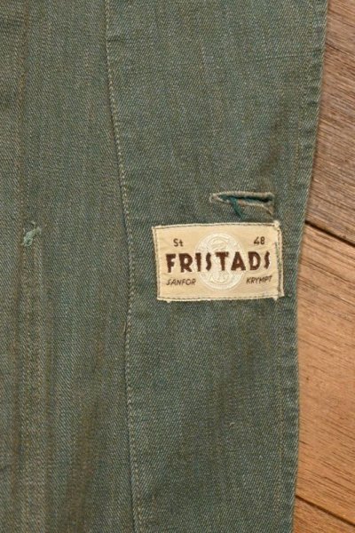 画像2: 60s SWEDISH MILITARY PRISONER JACKET スウェーデン軍 コットンツイル プリズナージャケット(48)ビンテージ 中古