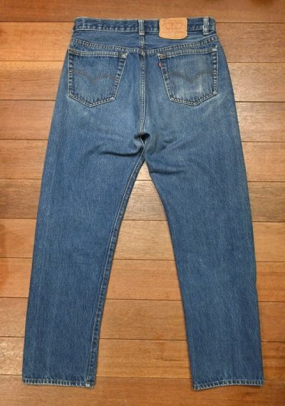 画像3: 80s Levi's 501 リーバイス 内股シングルステッチ アメリカ製(表記W34L33 実寸W32L30.5)ビンテージデニム 