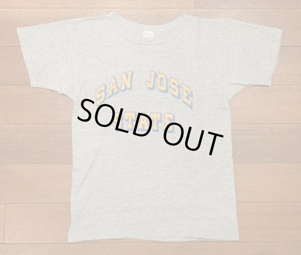 画像1: 【クリックポスト185円も可】80s Champion "SAN JOSE STATE" "88/12 Tシャツ アメリカ製(GRAY/M)ビンテージ 中古 (1)