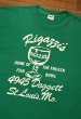 画像2: 【クリックポスト185円も可】70s Russell Athletic "Rigazzi's" Tシャツ アメリカ製 コットン100(GREEN/L)ビンテージ 中古 (2)