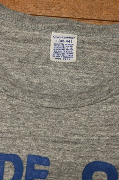 画像2: 【クリックポスト185円も可】70s Sportswear "The BULL Schlitz Malt Liquor" "85/15 Tシャツ アメリカ製(GRAY/L)ビンテージ 中古