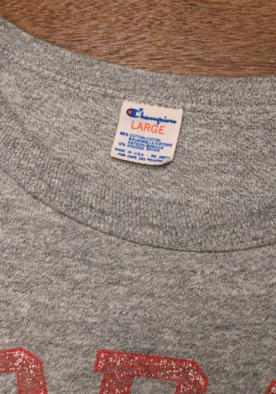 画像3: 【クリックポスト185円も可】80s Champion "FORTYNINERS" "88/12 Tシャツ アメリカ製(GRAY/L)ビンテージ 中古