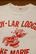 画像3: 【クリックポスト185円も可】70s HANES "JOY-LAR-LODGE" フロッキープリントTシャツ アメリカ製(WHITE/M)コットン100ビンテージ 中古 (3)