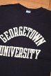 画像2: 【クリックポスト185円も可】70s Champion "GEORGETOWN UNIV" Tシャツ アメリカ製(NAVY/S)ビンテージ 中古 (2)