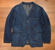 画像1: RRL RALPHLAUREN INDIGO COTTON+LINEN JACKET ダブルアールエル ラルフローレン インディゴ コットン+リネン ジャケット(M)中古  (1)