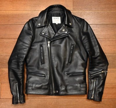 画像1: Lewis Leathers 402T カウハイド ライダースジャケット (BLACK/36)ルイスレザーズ 美中古