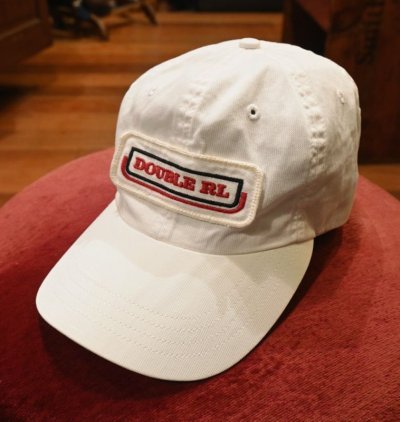 画像1: 【クリックポスト185円も可】90s 三ツ星タグ RRL ダブルアールエル ロゴ トラッカーキャップ(WHITE)中古