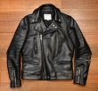 画像1: Lewis Leathers 402T カウハイド ライダースジャケット (BLACK/36)ルイスレザーズ 美中古 (1)