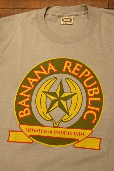 画像2: 【クリックポスト185円も可】80s DEADSTOCK BANANA REPUBLIC Tシャツ アメリカ製(Beige/L)オールドバナリパ デッドストック