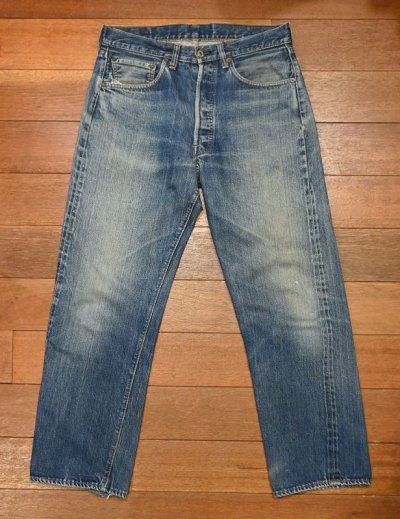 画像1: 70s VTG/USED Levi’s リーバイス501 66前期 (表記W33L31 実寸W32 L28.5) リペア ビンテージデニム 中古