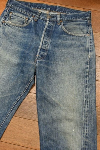 画像2: 70s VTG/USED Levi’s リーバイス501 66前期 (表記W33L31 実寸W32 L28.5) リペア ビンテージデニム 中古