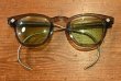 画像2: 80s US MILITARY G.I. Safety Glasses "Gray Smoke"+"Green Glass" (48□20)ビンテージサングラス ケースつき (2)