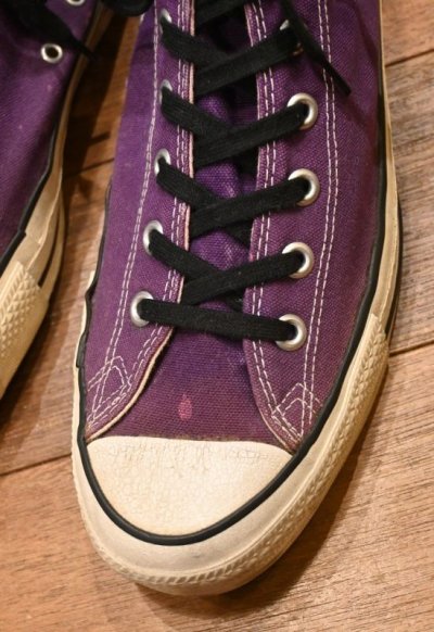 画像2: 80s CONVERSE ALL-STAR HI コンバースオールスター アメリカ製(Purple/12)ビンテージ 