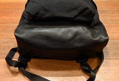 画像2: 90s Hervé Chapelier エルベシャプリエ アメリカ製 レザーボトム 革底 (Black×Black) 中古 黒×黒