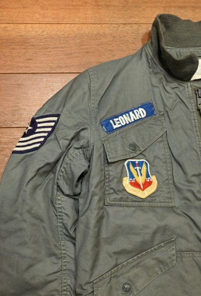 画像2: '73 US AIR FORCE CWU 7/P フライトジャケット(MEDIUM)ビンテージ 中古