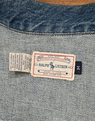 画像3: 80-90s RALPH LAUREN ラルフローレン デニムジャケット Made in USA【M】ビンテージ 古着