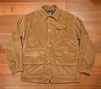 画像1: 90s Polo Ralphlauren ポロラルフローレン コーデュロイ ハンティングジャケット【BROWN/M】ビンテージ 古着