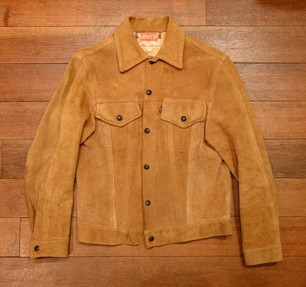 画像1: 60s Levi's BIG-E SUEDE JACKET ビッグE スエードジャケット 3RD-TYPE(38?)中古 (1)