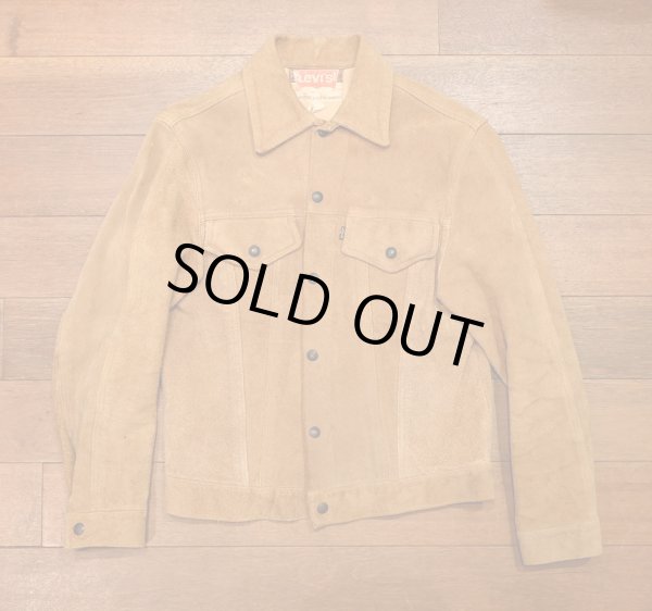 画像1: 60s Levi's BIG-E SUEDE JACKET ビッグE スエードジャケット 3RD-TYPE(38?)中古 (1)