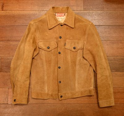 画像1: 60s Levi's BIG-E SUEDE JACKET ビッグE スエードジャケット 3RD-TYPE(38?)中古