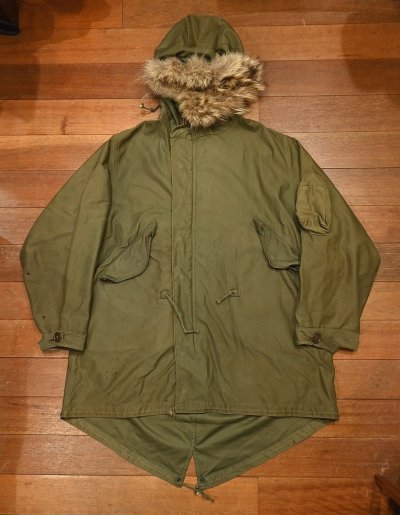 画像1: 40s U.S ARMY M-48 Field Parka M48パーカー (M)ビンテージ フィッシュテイルパーカー