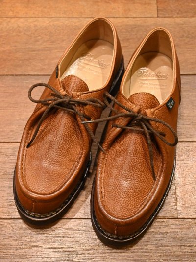 画像1: (EXCELLENT USED) PARABOOT MICHAEL パラブーツ ミカエル グレインレザー モミ革 箱つき (41) 美中古