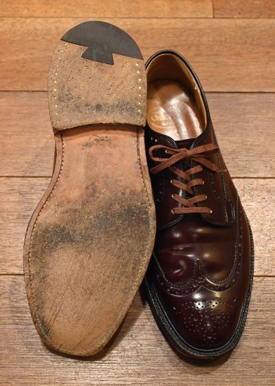 画像3: CHURCH'S Grafton チャーチ バインダーカーフ ウィングチップ(BROWN/UK 8.5)中古