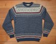 画像2: 80s LL BEAN エルエルビーン 総柄ウールセーター アメリカ製(サイズ表記なし/M-TALL?)ビンテージ 中古 (2)