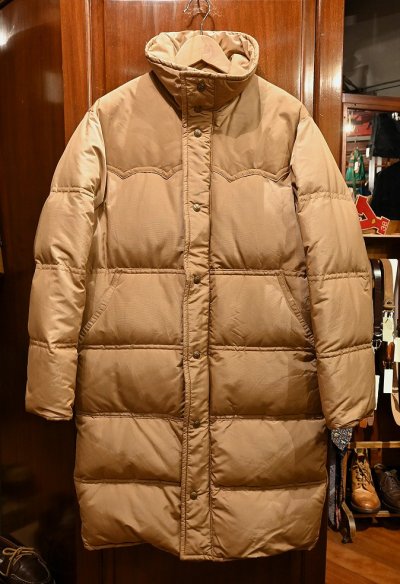 画像1: 80s Eddie Bauer エディバウアー 60/40 ロングダウンコート(BEIGE/S) 美中古 ビンテージ ダウンジャケット