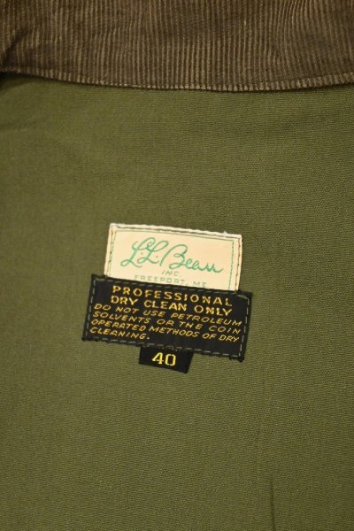 画像2: 60s LL BEAN WADEN JACKET ワーデンジャケット フィッシングジャケット (OLIVE GREEN/40) エルエルビーン LLビーン ビンテージ 中古