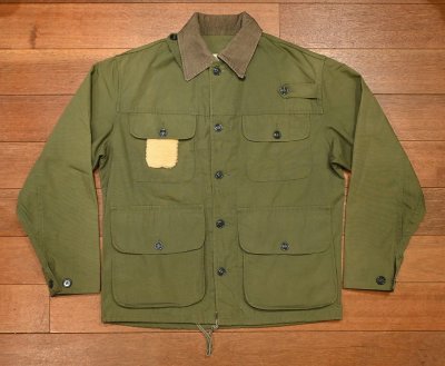 画像1: 60s LL BEAN WADEN JACKET ワーデンジャケット フィッシングジャケット (OLIVE GREEN/40) エルエルビーン LLビーン ビンテージ 中古