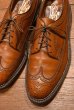 画像2: 70s Florsheim Imperial Kenmoor 93602 フローシャイム インペリアル グレインレザー ロングウィングチップ(BROWN,9 1/2-C)美中古 ビンテージ (2)